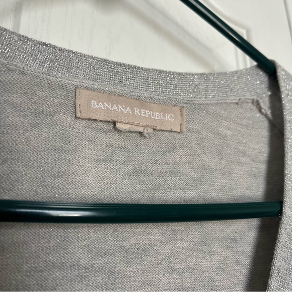 Banana Republic Silver Metallic Cardigan (Box B) - Picture 3 of 5